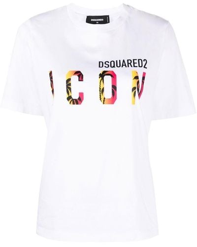 DSquared² T-Shirt Icon Con - Bianco