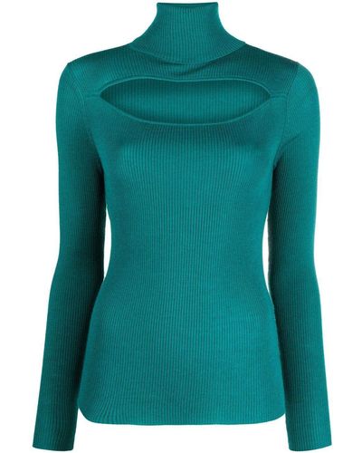 P.A.R.O.S.H. Cut-out Sweater - Green