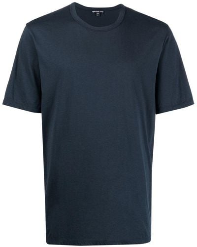 James Perse T-shirt à col ras-de-cou - Bleu