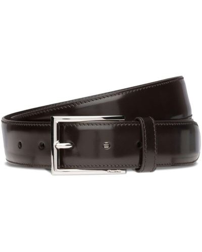 Church's Polished Buckle-fastening Leather Belt - Brown