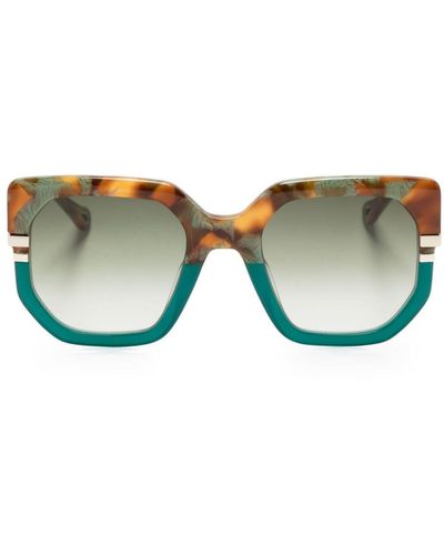 Chloé Gafas de sol con montura oversize - Verde
