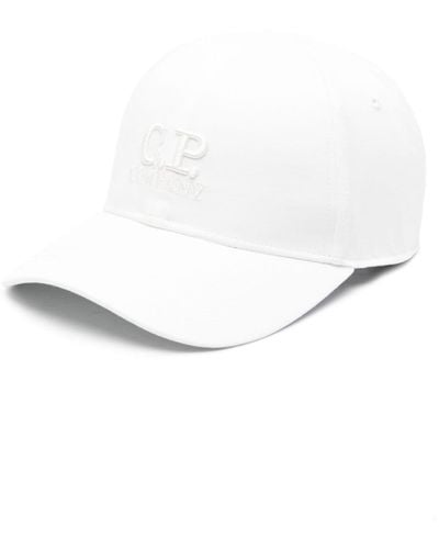 C.P. Company Cappello Chrome-R Logo - Bianco