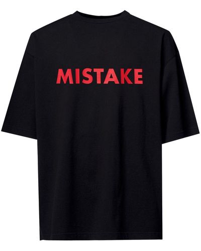 A BETTER MISTAKE T-shirt Mistake à col ras du cou - Noir