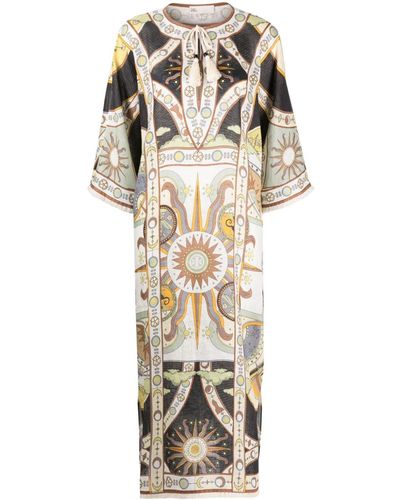 Tory Burch Printed Kaftan - Blue