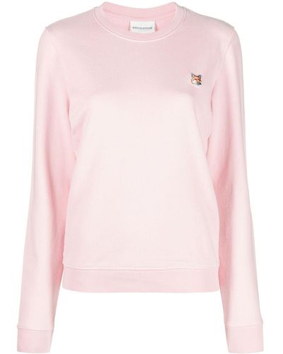 Maison Kitsuné フォックスモチーフ スウェットシャツ - ピンク