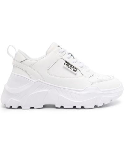 Versace Jeans Couture Logo-print Chunky Trainers - White