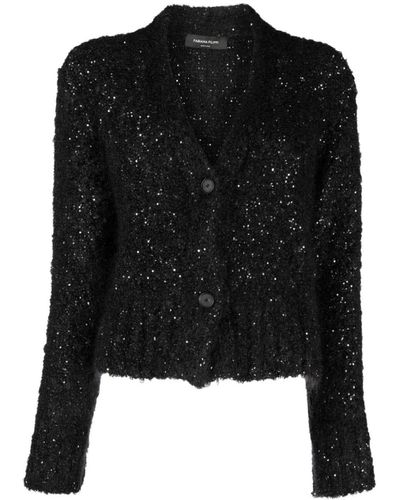 Fabiana Filippi Sequin-embellished Knitted Cardigan - Black