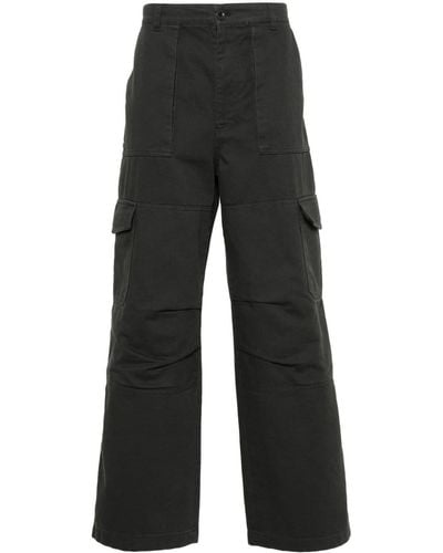 Acne Studios Pantalones anchos tipo cargo - Negro