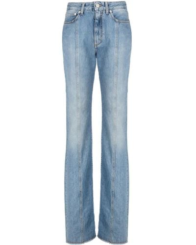 Alessandra Rich High-waist Flared Jeans - Blue