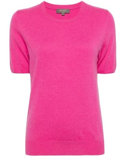 N.Peal Cashmere Milly Cashmere Top - Pink