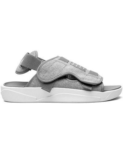 Nike Ls "cool Grey" Slides - Gray