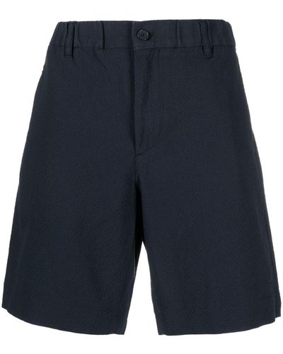 NN07 Chino-Shorts aus Seersucker - Blau