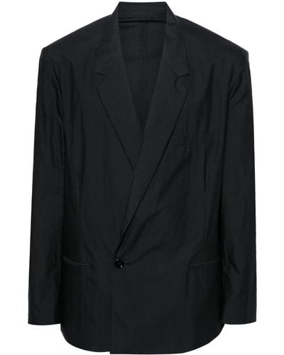 Lemaire Double-breasted Blazer - Black