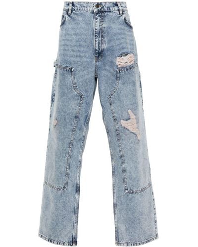 Moschino Ruimvallende Jeans - Blauw