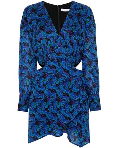 IRO Mini-jurk Met Bloemenprint - Blauw