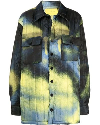 Marques'Almeida Tie Dye-print Padded Coat - Multicolor