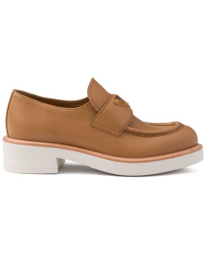 Prada Leren Loafers - Bruin