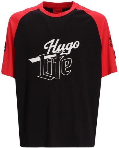 HUGO Dilife Cotton T-shirt - Black