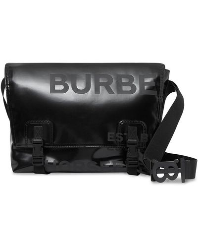 Burberry ホースフェリープリント メッセンジャーバッグ - ブラック