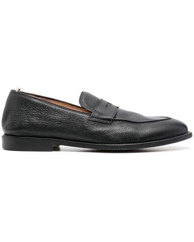 Officine Creative Opera Leather Penny Loafers - Black