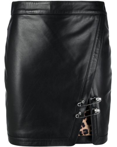 Philipp Plein Safety-pin Mini Skirt - Black