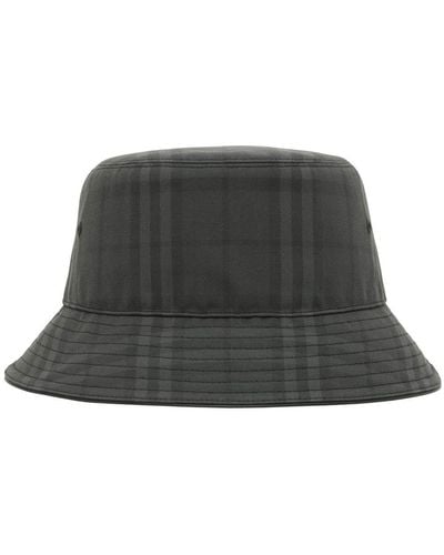 Burberry Vintage Check-pattern Bucket Hat - Black