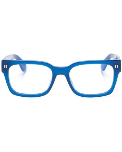 Off-White c/o Virgil Abloh Eckige Optical Style 53 Brille - Blau