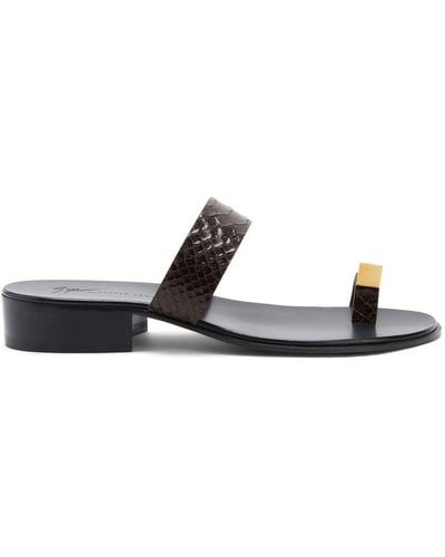 Giuseppe Zanotti Bardack Double-strap Sandals - Brown