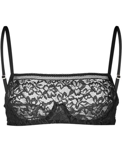 Wolford Straight Laced Balconette Bra - Black