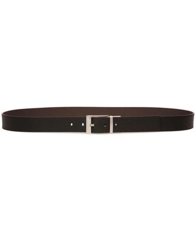 Bally Shiffie 35 Leather Belt - Black