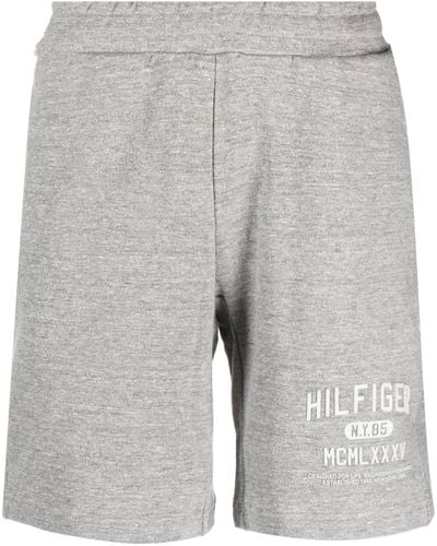 Tommy Hilfiger Pantalones cortos de chándal con logo - Gris