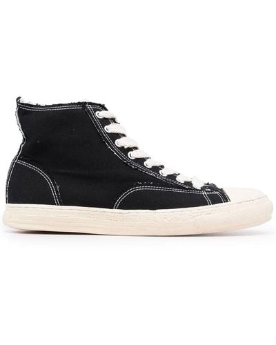 Maison Mihara Yasuhiro General Scale Lace-up High-top Sneakers - Black
