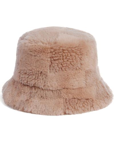 Apparis Cappello bucket Gilly in finta pelliccia - Neutro