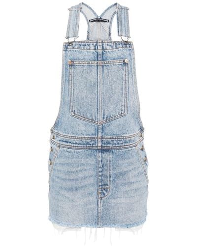 Alexander Wang Overall Denim Minidress - Blue