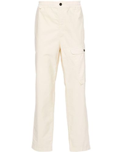 C.P. Company Logo-embroidered Cargo Trousers - Natural