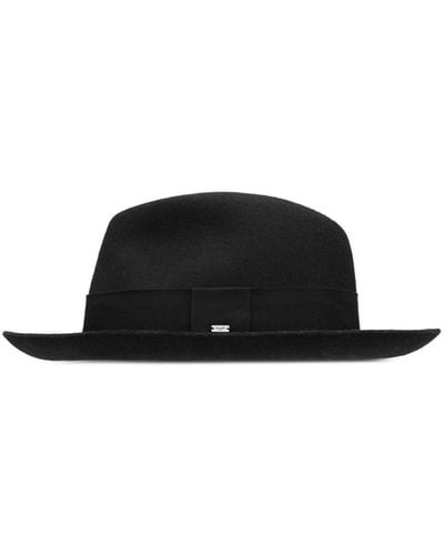 Saint Laurent Wool Fedora Hat - Black