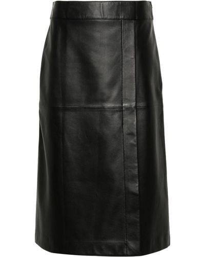 JOSEPH Sèvres レザースカート - ブラック