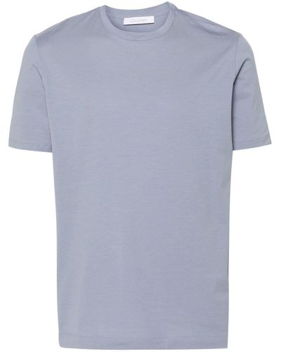 Cruciani T-Shirt aus Baumwollgemisch - Blau
