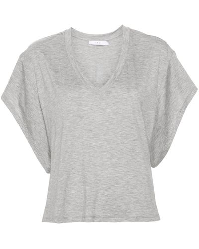 IRO Basilya T-Shirt mit Fledermausärmeln - Grau