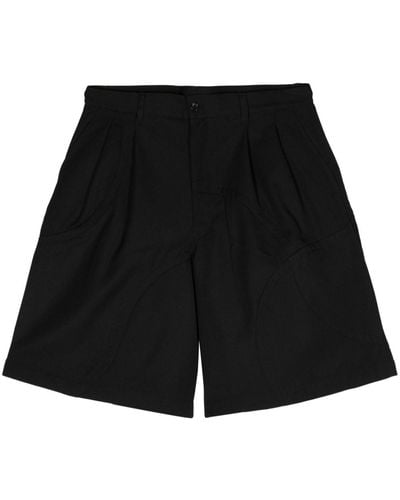 Comme des Garçons Wide-leg twill shorts - Noir