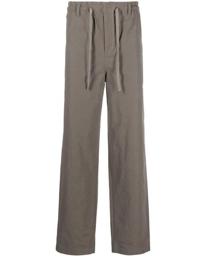Filippa K M. Harvey Drawstring-waist Straight Pants - Grey