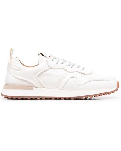 Buttero Panelled-design Trainers - White