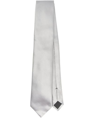 Tom Ford Krawatte aus Seiden-Faille - Weiß