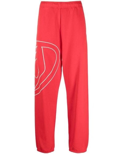 DIESEL P-marky-megoval Cotton Track Trousers - Red