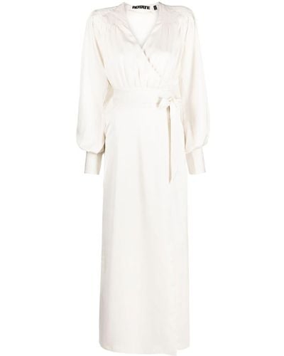 ROTATE BIRGER CHRISTENSEN Ria Wrap Maxi Dress - White