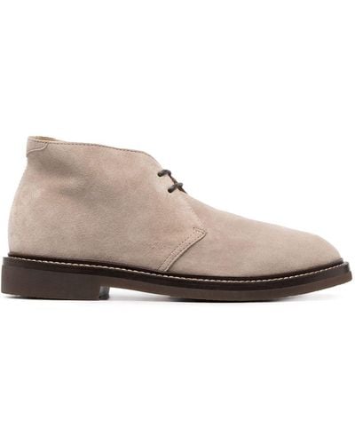 Brunello Cucinelli Chukka Suède Laarzen - Bruin