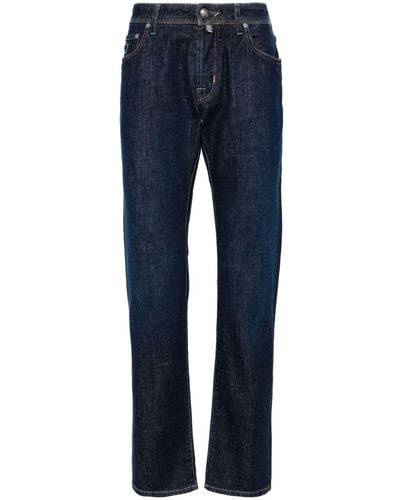 Jacob Cohen Halbhohe Nick Slim-Fit-Jeans - Blau