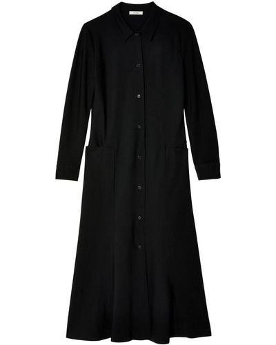 The Row Myra Silk Shirtdress - Black