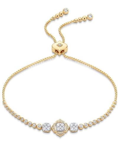 Sara Weinstock Pulsera Leela de oro amarillo de 18kt con diamantes - Blanco