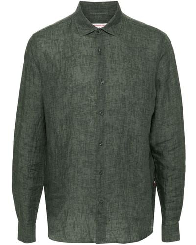 Orlebar Brown Long-sleeve Linen Shirt - Green